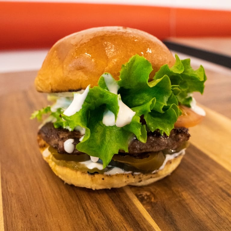 Delicious Lamb Burger Experience