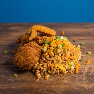 Small Vegetable Fried Rice w/ 2pcs Fried Chicken