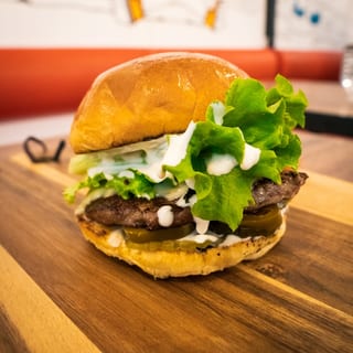 Lamb burger